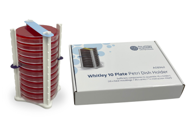 10 x Petri dish holders with 70 x tag set