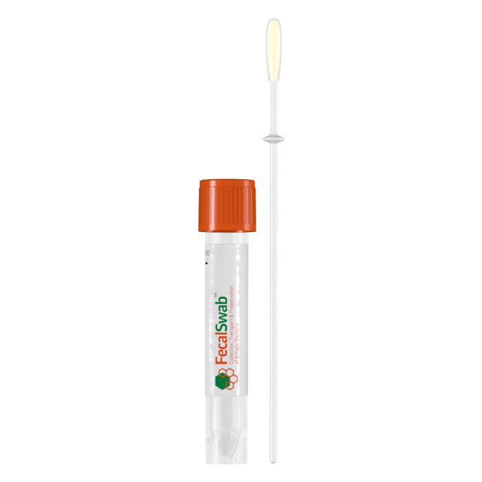 Fecal Swab (Orange Top) with Stopper and 2ml of modified Cary Blair Medium (500/Case)